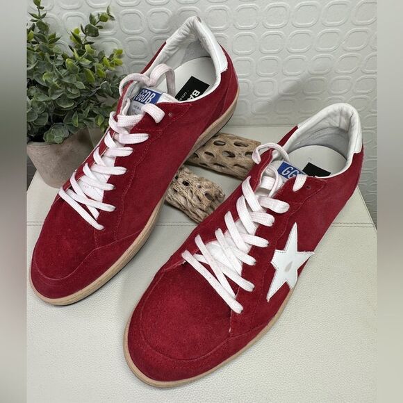 Golden Goose Red Ball Star Sneakers Size 12 - Picture 2 of 13